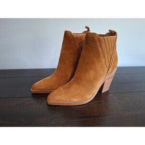 Marc Fisher LTD Gadri Suede Leather Bootie in Natural/NWOB, Sz. 6M
